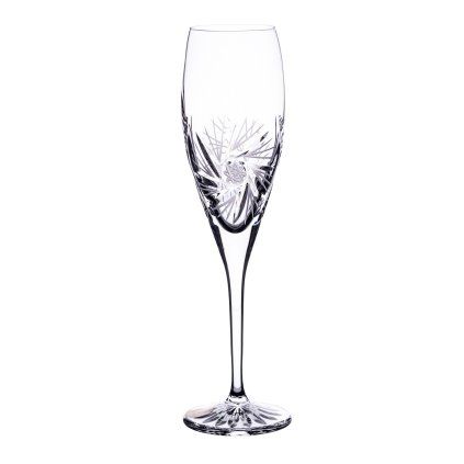 Broušené sklenice na sekt
