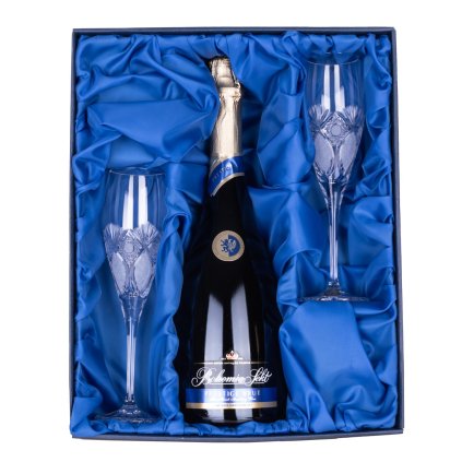 bohemia sekt prestige brut se sklenickami 150ml exclusive