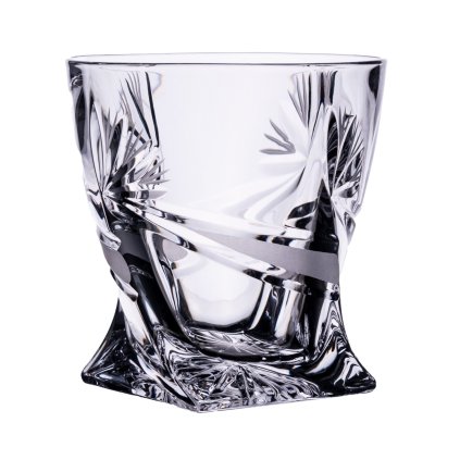 Quadro whisky sklenice 340ml, Mašle (Balení Dárkové balení , Ks - skleničky 2 skleničky v balení)