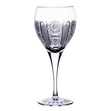 Broušené sklenice na červené víno 420ml, Iris (Ks - skleničky 6 skleniček v balení)