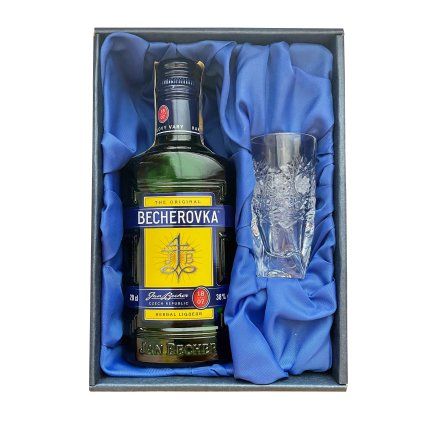 Becher 0,2l  + sklenička v dárkovém balení