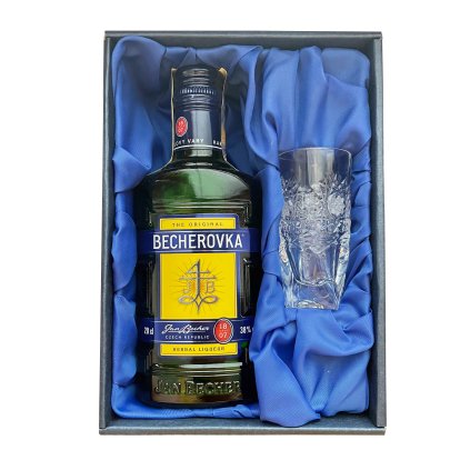 becherovka 02l s 1ks sklenicky 50ml klasika