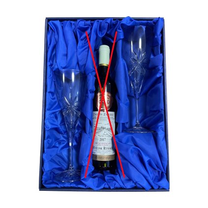 darkovy set na vino se sklenicemi 310ml masle