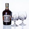 Broušené sklenice s alkoholem