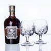 Sklenice broušené s alkoholem