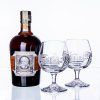Sklenice broušené s alkoholem