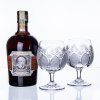 Sklenice broušené s alkoholem
