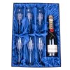 Moët & Chandon Imperial Brut a sklenice 150ml, Iris (Sampus set - pocet sklenicek 4 ks broušených skleniček)