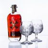 Sklenice broušené s alkoholem