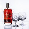 Broušené sklenice s alkoholem