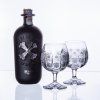 Sklenice broušené s alkoholem