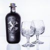 Sklenice broušené s alkoholem