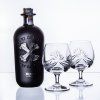 Sklenice broušené s alkoholem
