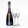 Sekt + broušené sklenice