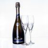 Sekt + broušené sklenice