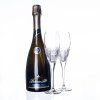 Sekt + broušené sklenice