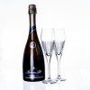Sekt + broušené sklenice