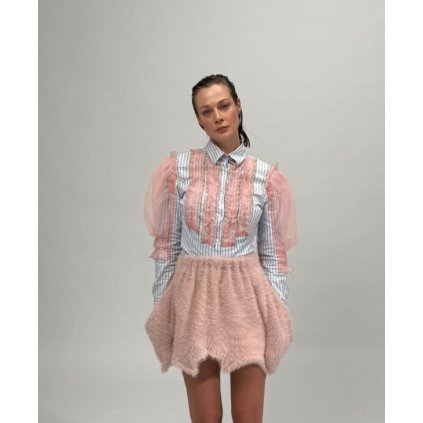 Upcycled Tulle Shirt
