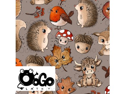 zvířátka v podzimu