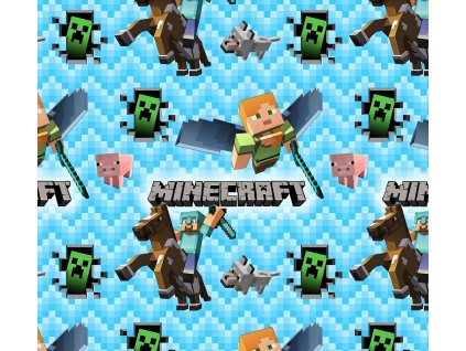 TEPLÁKOVINA  -  Minecraft na cik cak tyrkysové