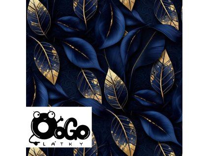 list modrýzlatý logo