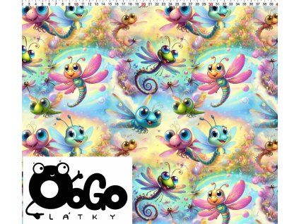 vážky logomalované