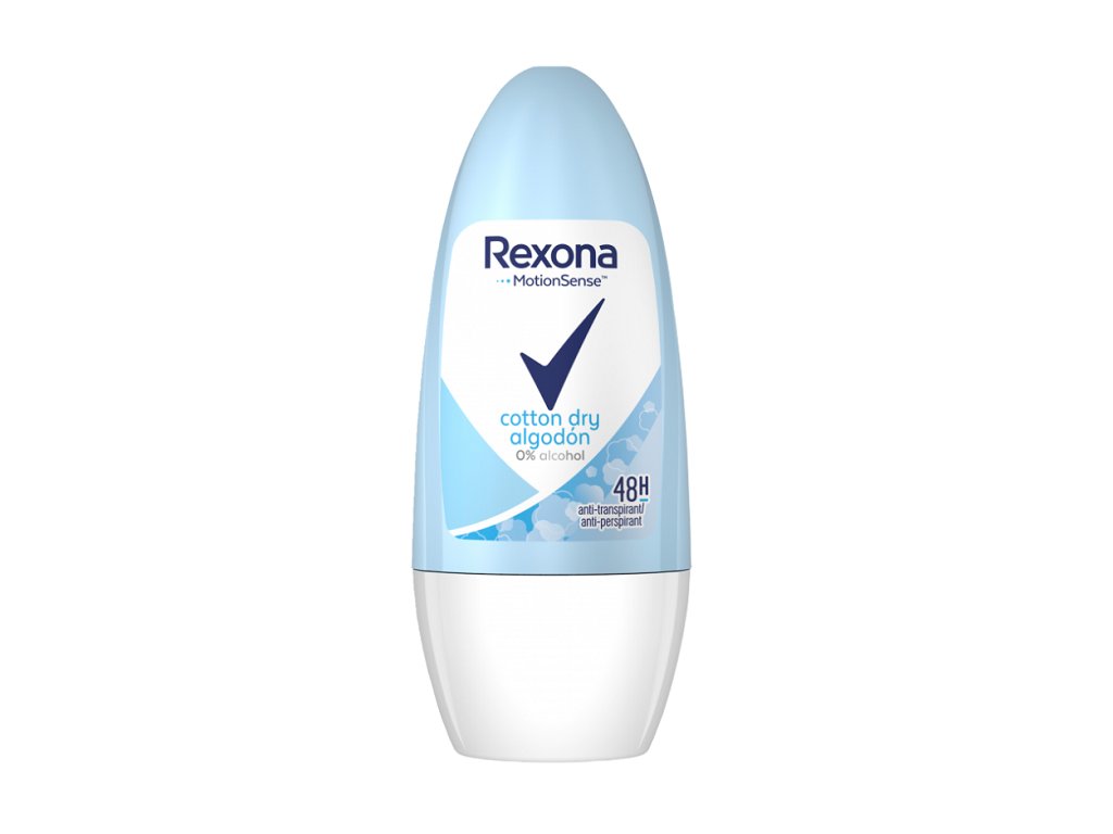 rexona cotton dry algodon antyperspirant roll on damski 50ml
