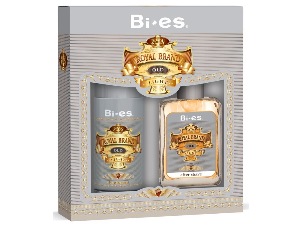 BI-ES sada Men Royal Brand Light deospray 150 ml+voda po holení 100 ml