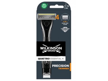 Wilkinson Sword Quattro Essential 4 Titanium Precision Trimmer+ hlavice 1 ks