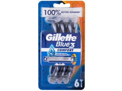 gillette blue3 holici strojek pro muze 6 ks 329767