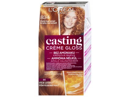 Loreal Paris Casting barva na vlasy 834 Blond zlatý karamel