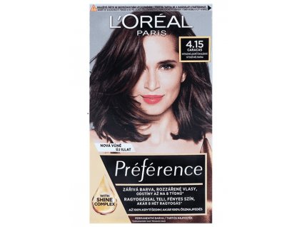 Loreal Paris Préférence Récital barva na vlasy 4.15 ledově čokoládová