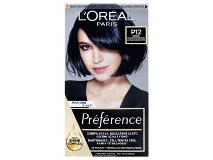 Loreal Paris Préférence Féria barva na vlasy P12 Intenzivní černomodrá