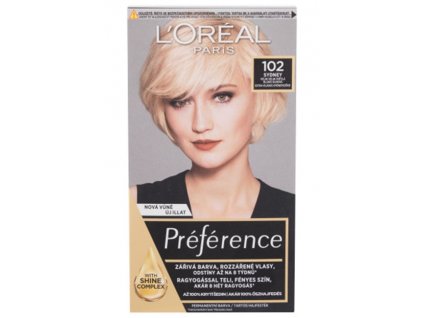 Loreal Paris Préférence Féria barva na vlasy 102 velmi světlá blond duhová