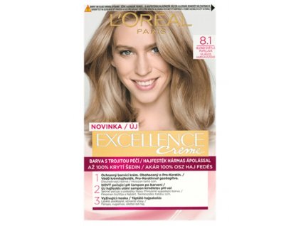 Loreal Paris Excellence Creme barva na vlasy 8.1 blond světlá popelavá