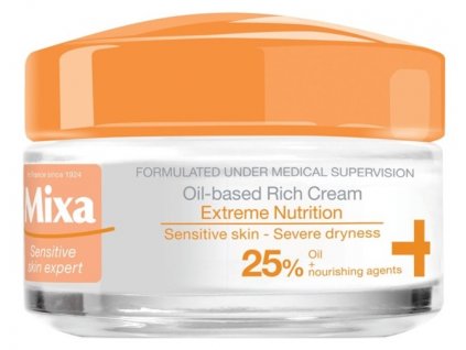 Mixa Extreme Nutrition Oil-Based Rich Cream výživný krém 50 ml