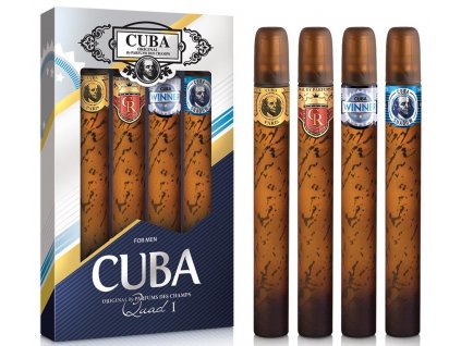 Cuba sada Quad Men toaletní voda 4 x 35 ml Gold / Royal / Winner / Shadow