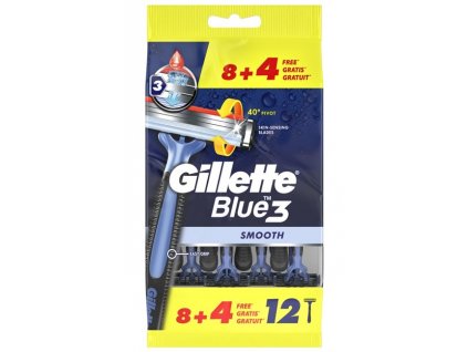 Gillette Blue3 holící jednorázový strojek 12 ks