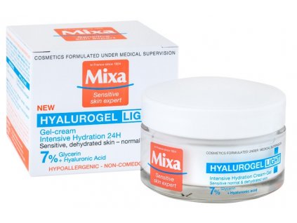 Mixa Hyalurogel Light hydratační krém na obličej s kyselinou hyaluronovou 50 ml