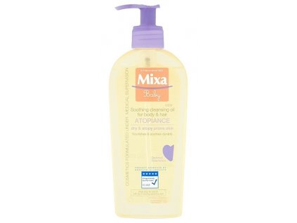 Mixa zklidňující a čisticí olej Soothing Cleansing Oil For Body & Hair 250 ml