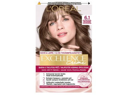 Loreal Paris Excellence Creme barva na vlasy 6.1 Tmavá popelavá blond