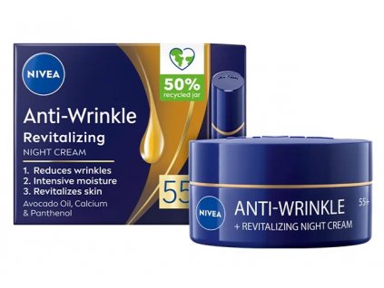 Nivea krém zpevňující proti vráskám 55+ noční 50 ml