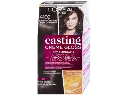 loreal casting creme gloss barva na vlasy ledova cokolada 4102