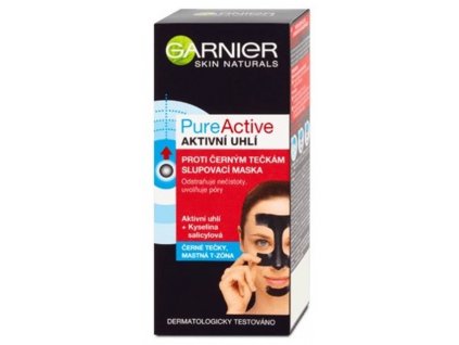 Garnier Pure Active slupovací maska proti černým tečkám s aktivním uhlím 50 ml