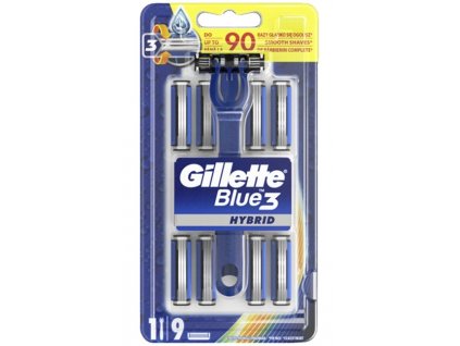 Gillette Blue3 holící jednorázový strojek Hybrid + 9 náhrad
