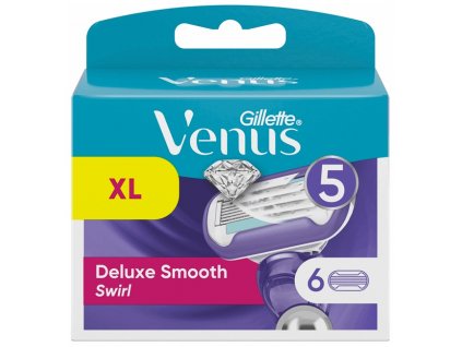 Gillette Venus Deluxe Smooth Swirl náhradní břity 6 ks