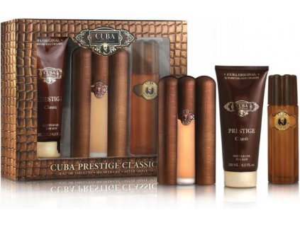 Cuba Prestige Men sada Classic toaletní voda 90 ml / as. 100 ml / sprch.gel 200ml