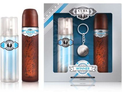 Cuba sada Winner Men toaletní voda 100ml / voda po holení 100ml / přívěšek