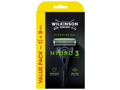 wilkinson hydro 3 skin protection holici strojek hlavice 9 ks