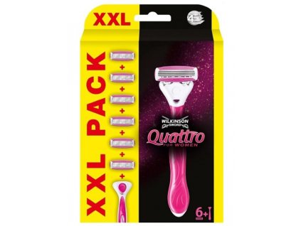 Wilkinson Sword Quattro For Women strojek + náhradní břity 6 ks